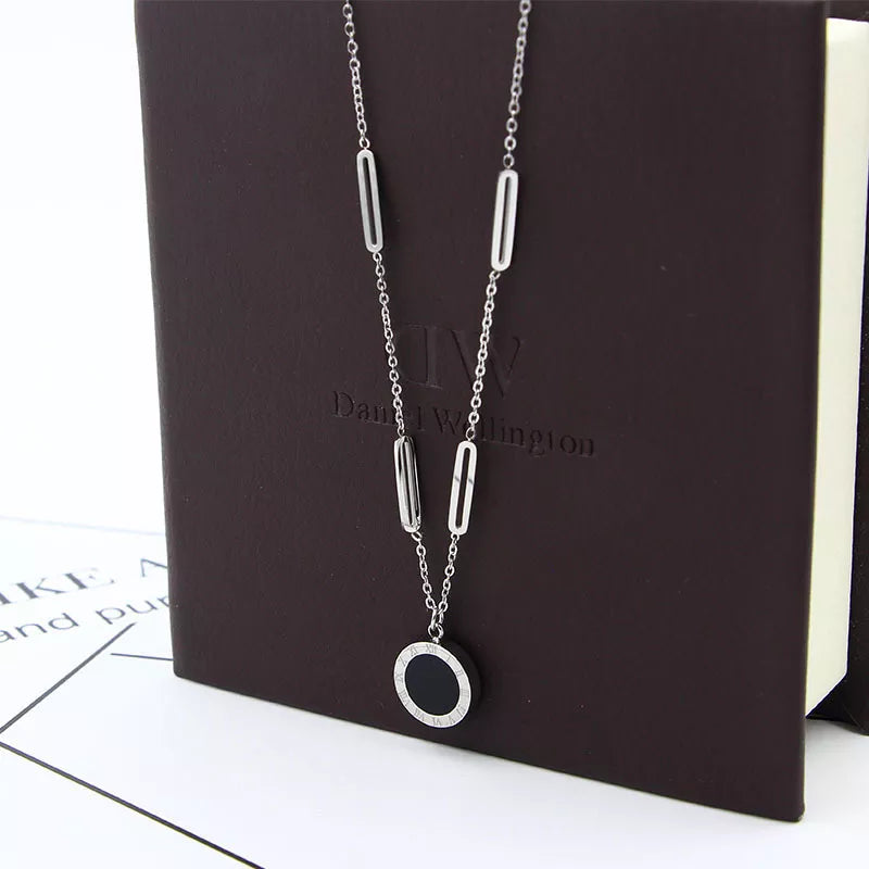 Gold Roman Numeral Chain Necklace