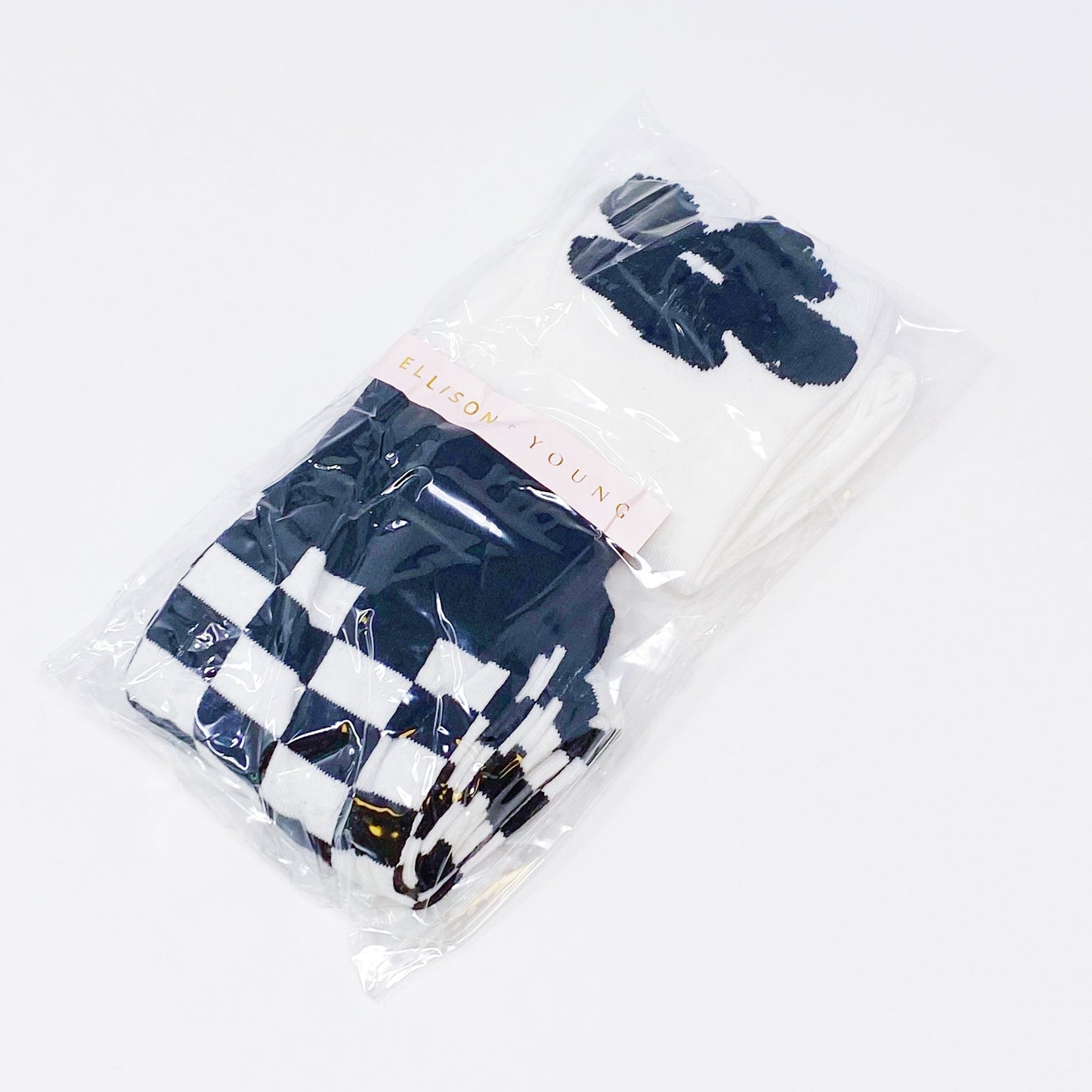 Checker & Floral Sock Set